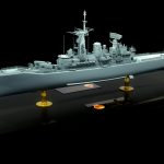 02 - HMS Argonaut - Global view - Port bow
