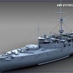03 - HMS Victoria - Port bow