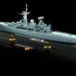 05 - HMS Argonaut - Global view - Port quarter