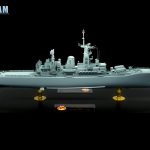 06 - HMS Argonaut - Global view - Starboard beam