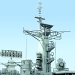 10 - HMS Argonaut - Detail view - Main mast