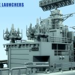 11 - HMS Argonaut - Detail view - Seacat missile launcherst