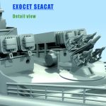 16 - HMS Argonaut - Detail view - Exocet seacat