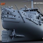 19 - HMS Victoria - Ground view - AFT